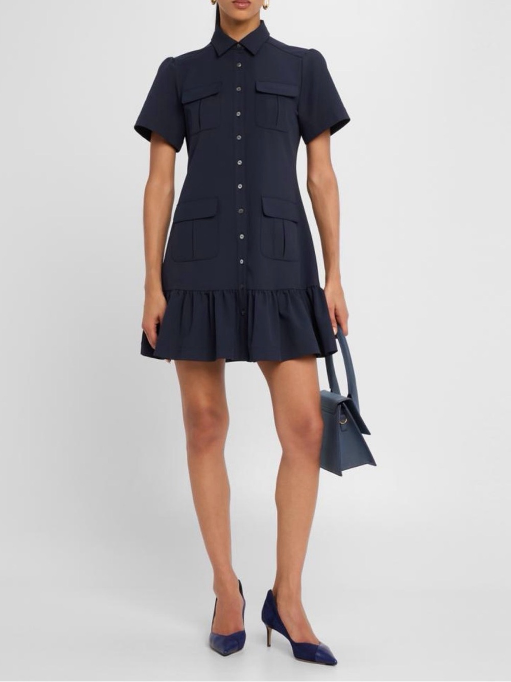 CINQ A SEPT
Jamie Short-Sleeve Shirtdress